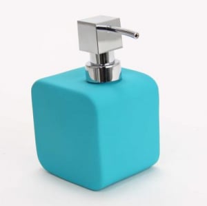 Baie - 116562  Dispenser ceramic cauciucat sapun turcoaz