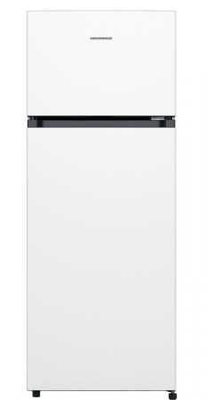 Frigider cu doua usi Heinner HF-205F+, 205 l, Clasa F, IIluminare LED, 3 rafturi de sticla, H 143.4 cm, Alb [0]