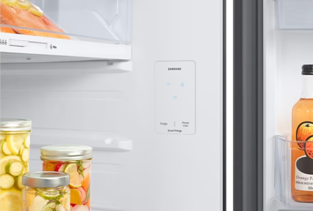 Frigider cu doua usi Samsung RT47CG6726B1EO, 462 l, Clasa E, No Frost, Dozator de apa, All Around Cooling, WiFi, Smart Control, Dark Inox [6]