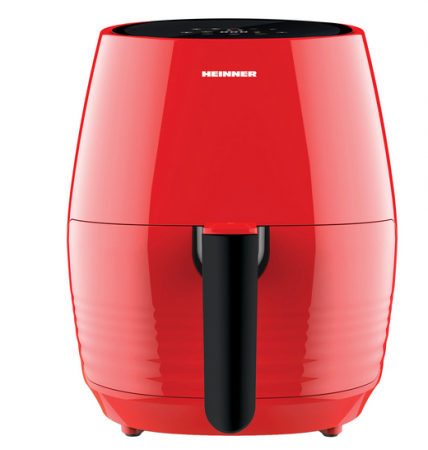 Friteuza cu aer cald Heinner AirFryer Nelle Digital RD HAF-1250DRD, gatire fara ulei, 1250W, capacitate vas 3.2L, capacitate cos 2.5L, afisaj digital, termostat reglabil 80-200˚C, timer 30 min, rosu [0]