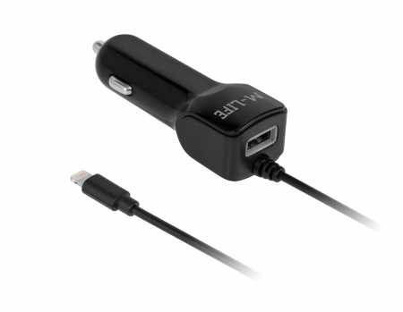 Incarcator auto tip Lightning + USB 2100 MA M-LIFE [0]