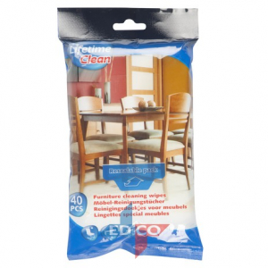 Menaj - 871125227775  Lavete umede pentru lemn 18*20cm 40 buc