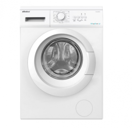 Electrocasnice Mari - Masina de spalat rufe Albalux AXW0850, 5 kg, 800 rpm, Clasa E, 23 de programe, Blocare acces copii, Alb