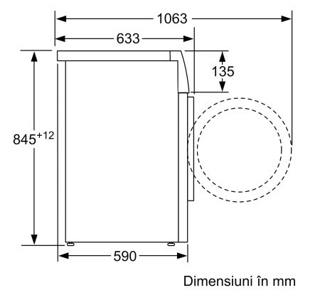 Masina de spalat rufe Bosch WAN28164BY, 8 kg, 1400 RPM, Iron Assist, EcoSilence Drive, 60 cm, Clasa A, Alb [6]