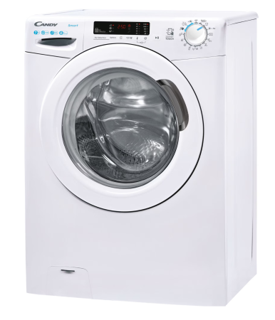 Masina de spalat rufe Candy CS4 1172DE/1-S, clasa D, 7 kg, 1100 rpm, Easy Iron, Slim, Programe rapide de spalare, Hygiene, alb [3]