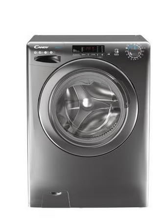 Masina de spalat rufe Candy Smart CS 1292DWRR4/1-S, 1200 RPM, 9 kg, 16 programe de spalare, Functia Easy Iron, Clasa B, Gri antracit [0]