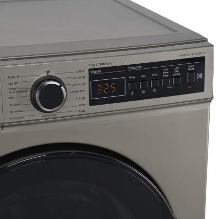 Masina de spalat rufe Fram FWM-V714T2IXD+++, 7 kg, 1400 rpm, Clasa D, Display digital, Allergy safe, Start intarziat, Anti-sifonare, Eco-Logic, Inox crom [3]
