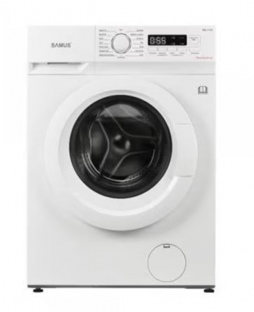 Masina de spalat rufe Samus WSL-7124,7 Kg, 15 programe, 1200 rotatii, Slim, Clasa energetica D, Termostat reglabil, Program ECO 40-60°C, Blocare acces copii, Alb [0]
