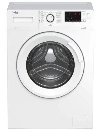 Masina de spalat rufe - Masina de spalat rufe Slim Beko WUE6512XWST, 6 kg, 1000 RPM, Clasa E, Hygiene cu SteamCure, DrumClean SteamCure, Alb
