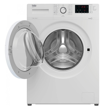 Masina de spalat rufe Slim Beko WUE6512XWST, 6 kg, 1000 RPM, Clasa E, Hygiene cu SteamCure, DrumClean SteamCure, Alb [3]