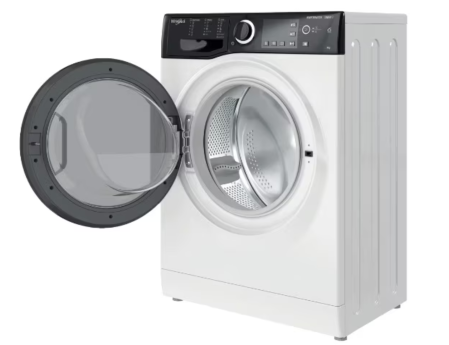 Masina de spalat rufe Slim Whirlpool WRSB7259DEU, 7 kg, 1200 rpm, Clasa B, Motor Inverter, Display Big digital, Negru [4]