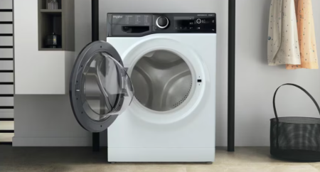 Masina de spalat rufe Slim Whirlpool WRSB7259DEU, 7 kg, 1200 rpm, Clasa B, Motor Inverter, Display Big digital, Negru [5]