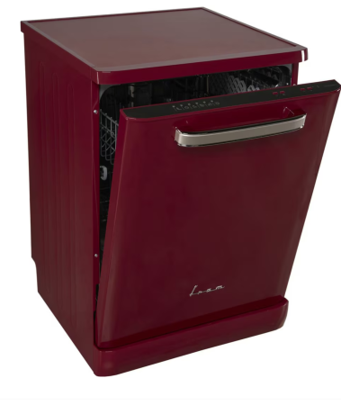 Masina de spalat vase Fram FDW-VRR606BDE++, 12 seturi, 6 programe, Clasa E, Display LED, Pornire intarziata, Aquastop, 60 cm, Visiniu [2]