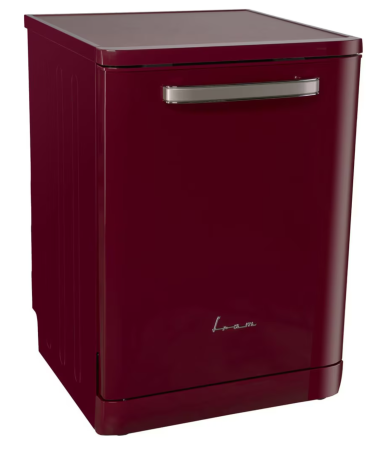 Masina de spalat vase Fram FDW-VRR606BDE++, 12 seturi, 6 programe, Clasa E, Display LED, Pornire intarziata, Aquastop, 60 cm, Visiniu [1]