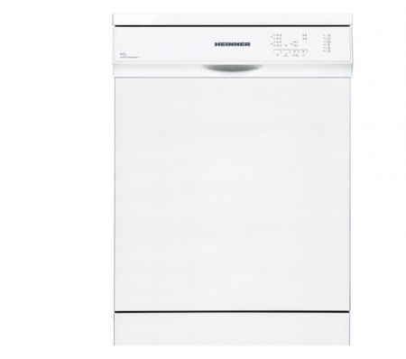 Electrocasnice Mari - Masina de spalat vase Heinner HDW-FS6062WE++, 12 Seturi, 6 programe, Clasa E, Program Rapid 30’, 60 cm