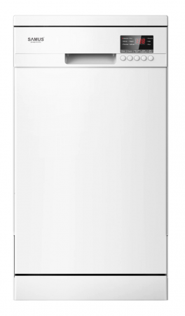 Masina de spalat vase Samus SDW459.5, 9 Seturi, 5 Programe, Clasa de energie E, Latime 45 cm, Mini-display, Alb [0]