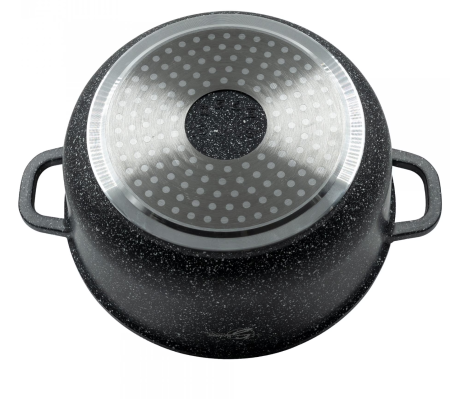 Oala cu capac din aluminiu turnat Samus, 22x10 cm, 3.2L - TOL22-OC, Toledo Line [4]