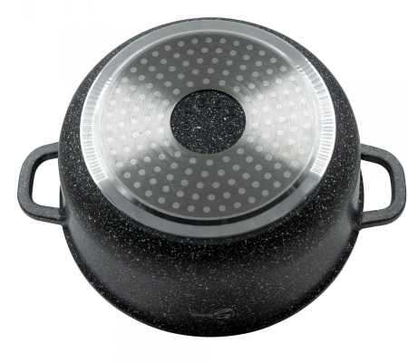 Oala cu capac Samus TOL24-OC TOLEDO LINE, 4.5 L, 24 x 11.5 cm, Aluminiu turnat, Negru [2]