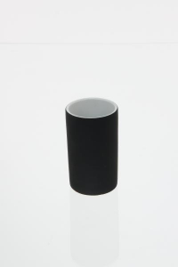 Accesorii pentru chiuveta - 105589  Pahar ceramic cauciucat negru