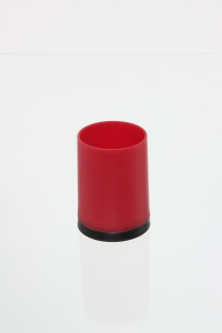 Baie - 105563  Pahar PP rosu, H 10.3 cm.