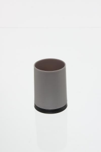 Baie - 105559  Pahar PP taupe, H 10.3 cm