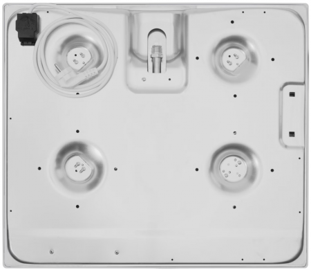 Plita incorporabila Hansa BHGI610502, Gaz, 4 arzatoare, Aprindere electrica, Gratar fonta, 60 cm, Inox [4]