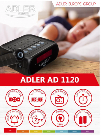 AD1120 Radio cu ceas ADLER [1]