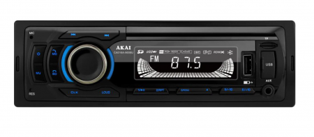 Player auto multi-media AKAI CA016A-9008U cu operare prin aplicatie, Bluetooth, Radio FM, TF card, 1 x USB functie incarcare, 1 x functie redare audio, afisaj LED, conector ISO [0]