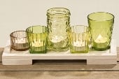 Decoratiuni - 3866700  Set suport lumanare Freya s/6 L28 cm