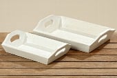 Vaze si boluri - 6954400  Set tavi Deco S/2 L21-25 cm