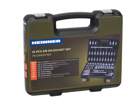 Trusa multifunctionala 61 piese Heinner CTSM015, material chrome-vanadium [0]