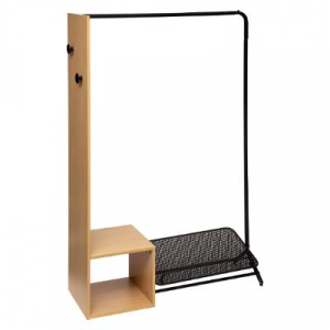 Organizatoare pentru haine - 167890 Valet Silo metal - lemn