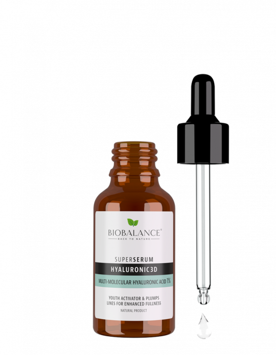 Super Serum Hyaluronic 3D cu Acid Hialuronic Multi-Molecular 1%, regenerant si antirid, 30ml Bio Balance [8]