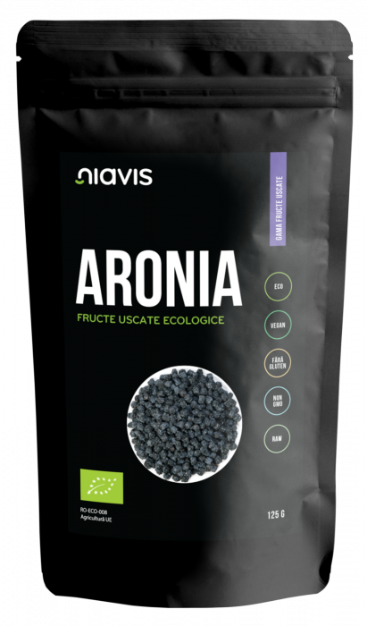 Aronia Fructe Uscate Raw Ecologice 125g Niavis [2]