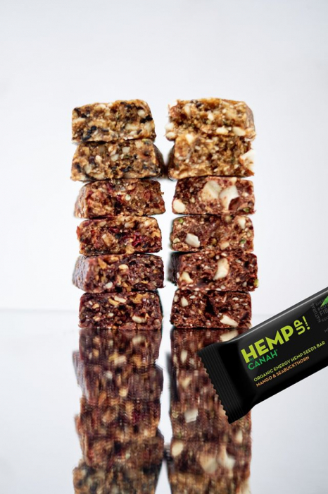 Baton cu seminte de canepa si cacao, 48gr Canah [2]