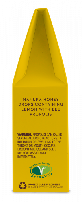 Bomboane (Dropsuri) cu Miere de Manuka, Lamaie si Propolis eco 120g Wedderspoon [4]