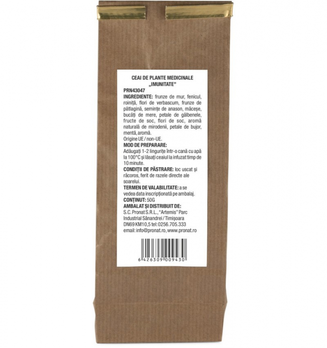 Ceai de plante medicinale Imunitate - 50g Pronat [2]