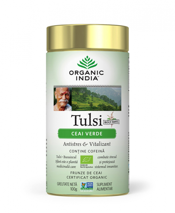Ceai Tulsi Ceai Verde 100g Organic India  [1]