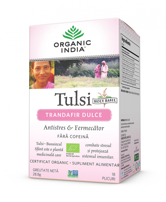 Ceai Tulsi Trandafir Dulce 18 dz Organic India [2]