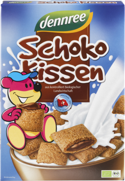 Cereale pernute umplute cu ciocolata BIO, 375gr - Dennree [1]