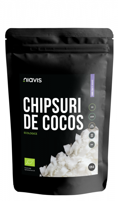 Chipsuri de Cocos RAW Ecologice 125g Niavis [2]
