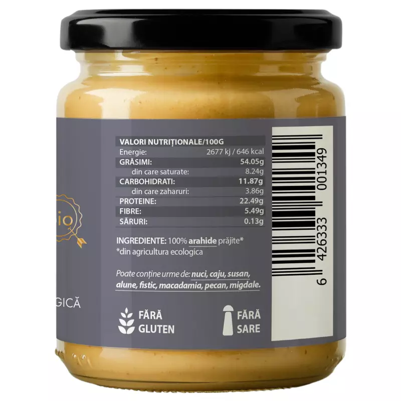 CREMA DE ARAHIDE CRUNCHY BIO 250G OBIO [2]