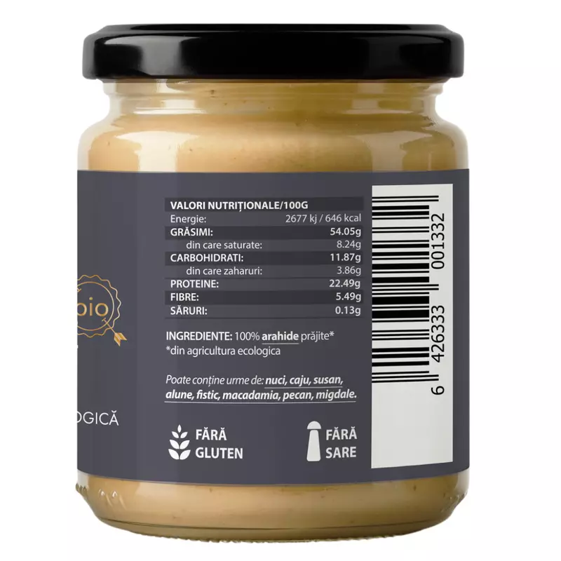 CREMA DE ARAHIDE SMOOTH BIO 250G OBIO [2]