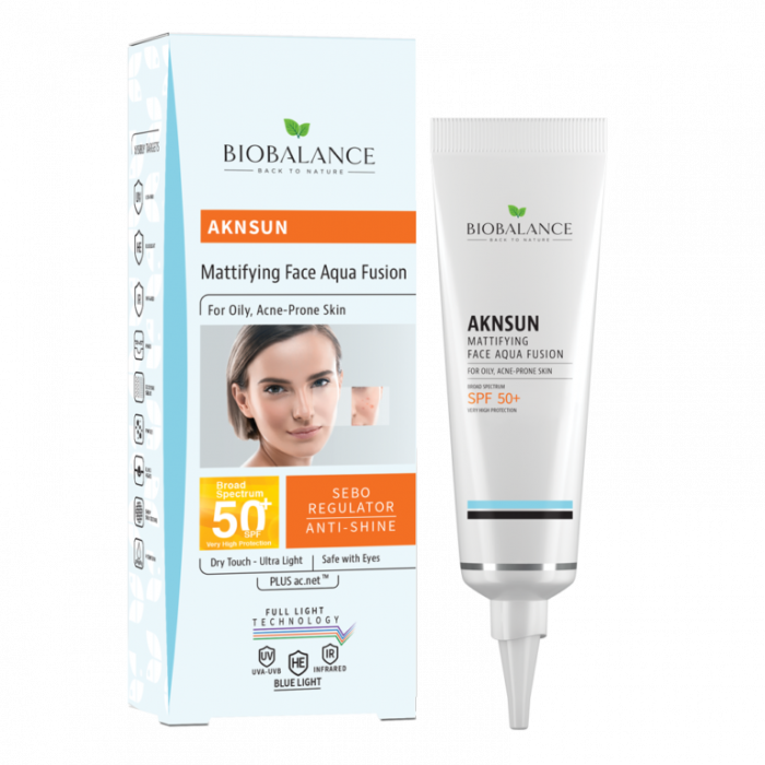 Crema protectie solara matifianta SPF 50+, pentru ten acneic si gras 40ml Bio Balance [3]