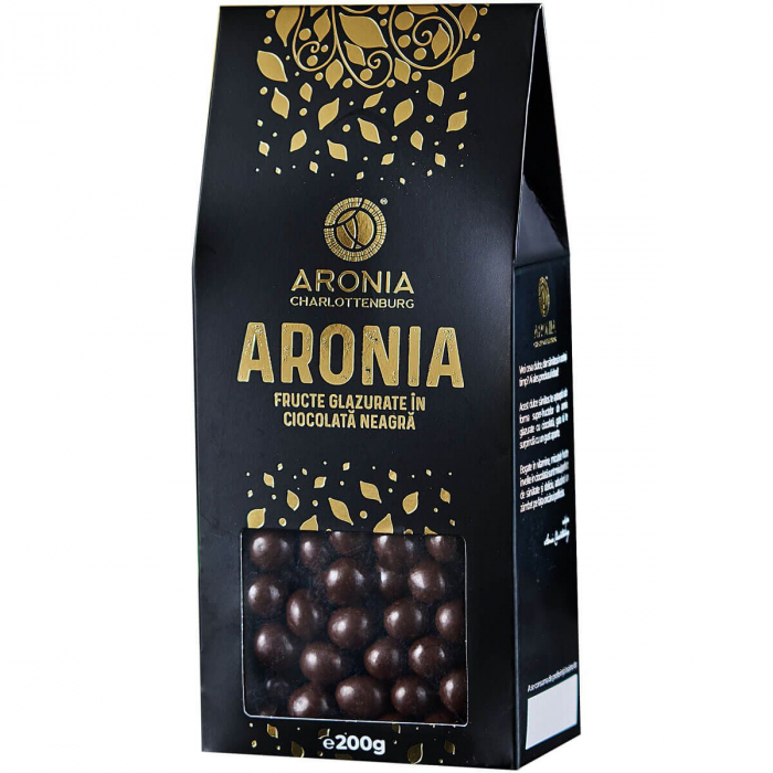 Fructe de aronia glazurate in ciocolata ECO 200 gr Aronia Charlottenburg [1]