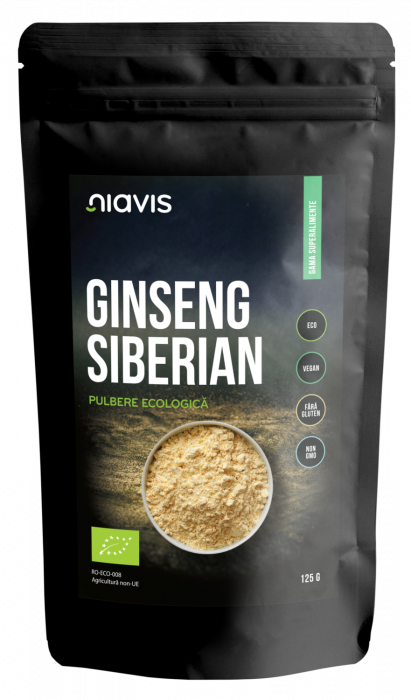 Ginseng Siberian Pulbere Ecologica/Bio 125g Niavis [2]