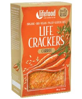 LIFECRACKERS CU MORCOVI RAW BIO FARA GLUTEN 80G [1]