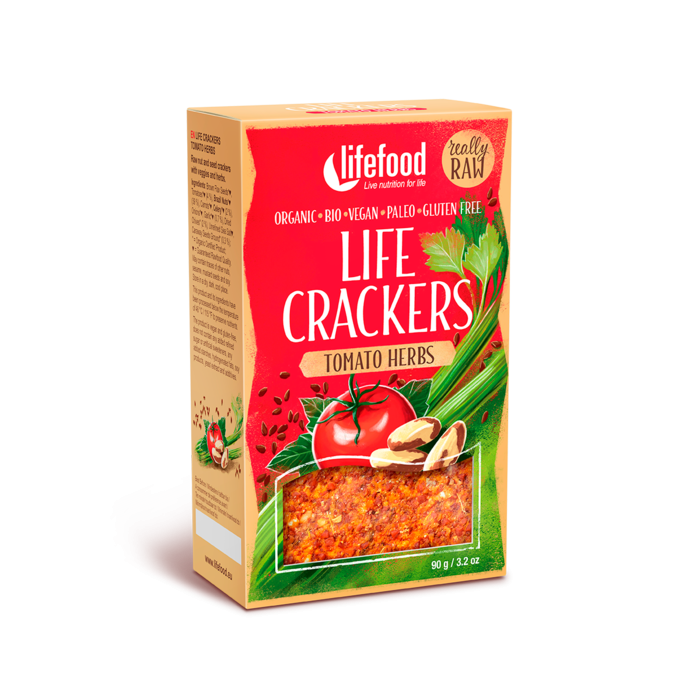 LIFECRACKERS CU ROSII SI IERBURI RAW BIO FARA GLUTEN  90G [1]