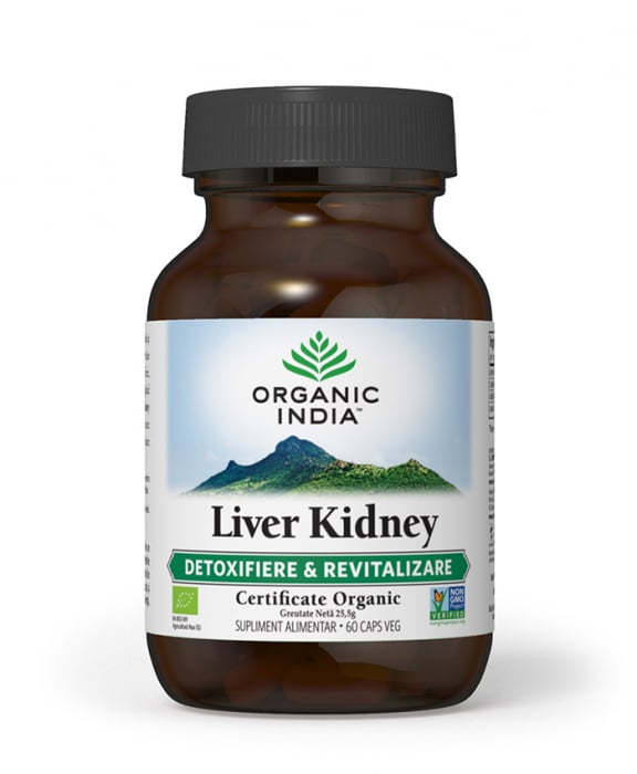 Liver Kidney - Regenerare Ficat & Rinichi 60 caps Organic India  [1]