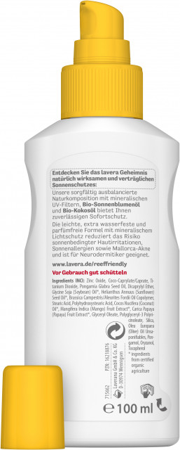 Lotiune protectie solara FPS 50 pentru copii si bebelusi spray 100 ml Lavera [2]